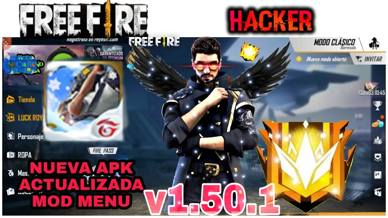 APK FREE FIRE MOD MENÚ GRATIS ANTIBAN JkizGames - JuegosDroid